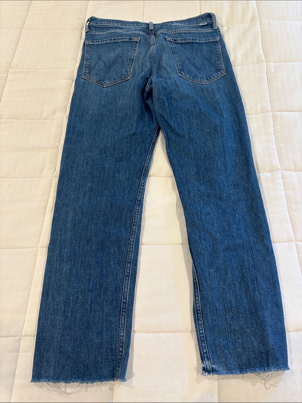 Mother Distressed Blue Denim Jeans - Picture 4 of 5